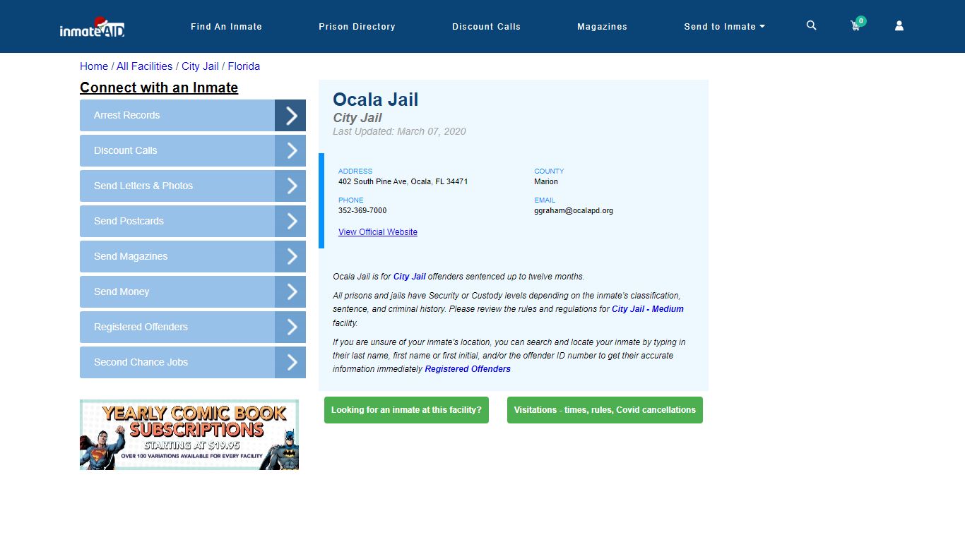 Ocala Jail | Inmate Locator